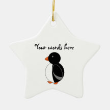 Cute penguin christmas tree ornaments