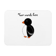 Cute penguin flexible magnets