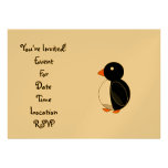 Cute penguin invite