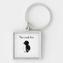 Cute penguin key chains
