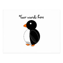 Cute penguin post card