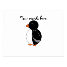 Cute penguin postcard
