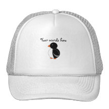 Cute penguin trucker hat
