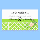 Cute Personalized Wedding Website Cards business cards