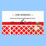 Cute Personalized Wedding Website Cards business cards