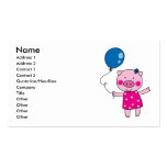 Cute pig business card templates