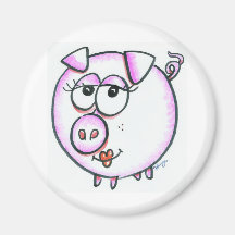 Cute pig cartoon fridge magnets