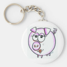 Cute pig cartoon key chains