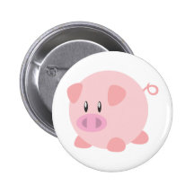 Cute Pig T Shirt, Shirts, Pig Gifts, Art, Posters Pinback Button