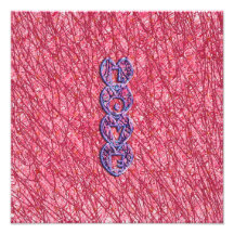 Cute Pink and Purple Love Hearts Art Photo