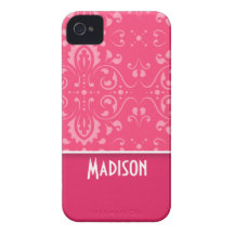 Cute Pink Floral iPhone 4 Case