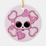 Cute Pink Skull Ornaments