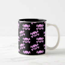 Cute Pink Skulls Mug