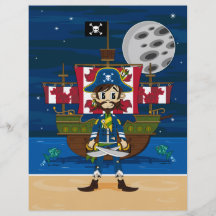Cute Pirate and Ship Flyer