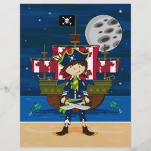 Cute Pirate and Ship Flyer