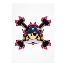 Cute Pirate Captain RSVP Card Custom Announcement