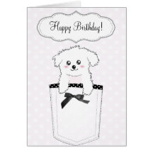 Cute Pocket Puppy Dog Cards