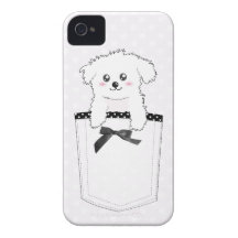 Cute Pocket Puppy Dog Case-Mate iPhone 4 Cases