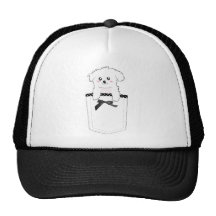 Cute Pocket Puppy Dog Mesh Hat