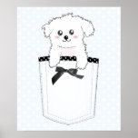 Cute Pocket Puppy Dog Poster