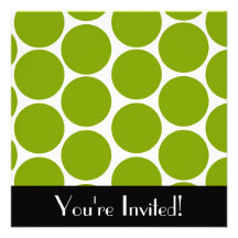 Cute Polka Dot Invitation