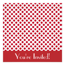 Cute Polka Dot Invitation
