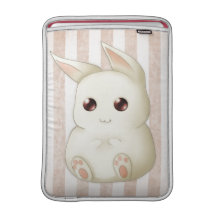Cute Puffy Kawaii Bunny Rabbit MacBook Sleeves