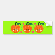 Cute Pumpkins Bumper Stickers