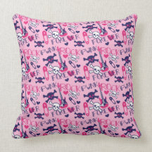 Cute punk rock pillow