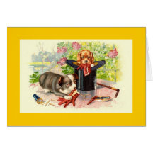 Cute Puppy Notes Greeting Cards