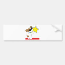 Cute Puppy Star Bumper Sticker