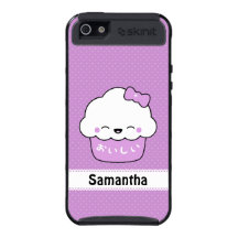 Cute Purple Cupcake Cover For iPhone 5