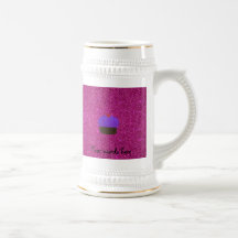 Cute purple glitter cupcake pink glitter mug