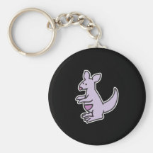 cute purple kangaroo keychains