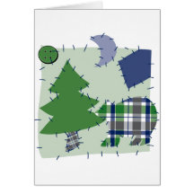 Cute Quilt Patch Greeting Cards