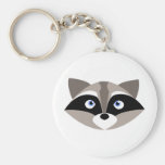 Cute Racoon Face Key Chains