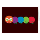 Cute Rainbow Caterpillar Greeting Card