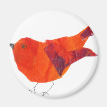 Cute Red Bird Magnets