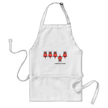 cute red birds aprons