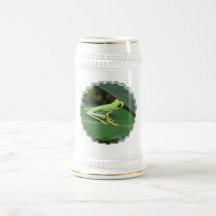 Cute Red Eyed Tree Frog Beer Stein Mugs