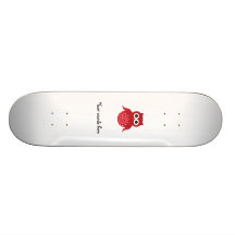 Cute red owl skateboard decks