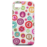 Cute retro apple fruit flower pattern design iPhone 5 cover
