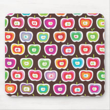 Cute retro apple fruit pattern moue pad mouse pads