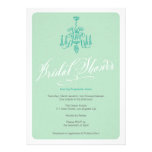Cute Retro Chandelier Bridal Shower Invitation