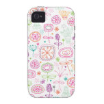 Cute retro garden flower summer pattern iPhone 4/4S case