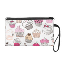 Cute retro owl bird pattern wristlet