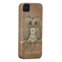 Cute Retro Owl iPhone 4/4S Case iPhone 4 Cover