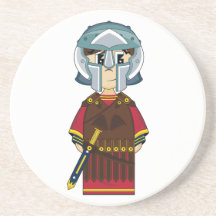 Cute Roman Gladiator Ornament Coasters