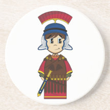 Cute Roman Soldier Coaster