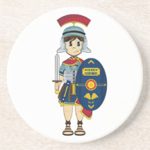 Cute Roman Soldier Coaster